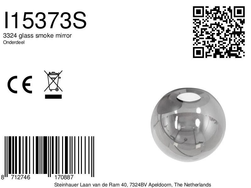 Steinhauer Onderdeel | 3324 Glass Smoke Mirror