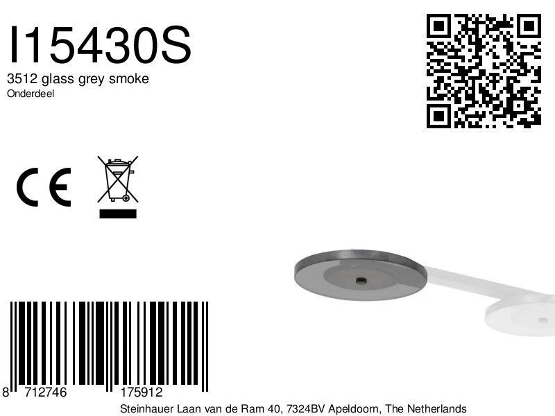 Steinhauer Onderdeel | 3512 Glass Grey Smoke