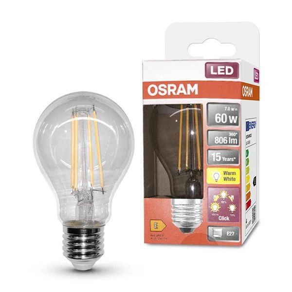 Mexlite E27 LED Lamp | 40W 2700K 806lm 927 | Dimbaar
