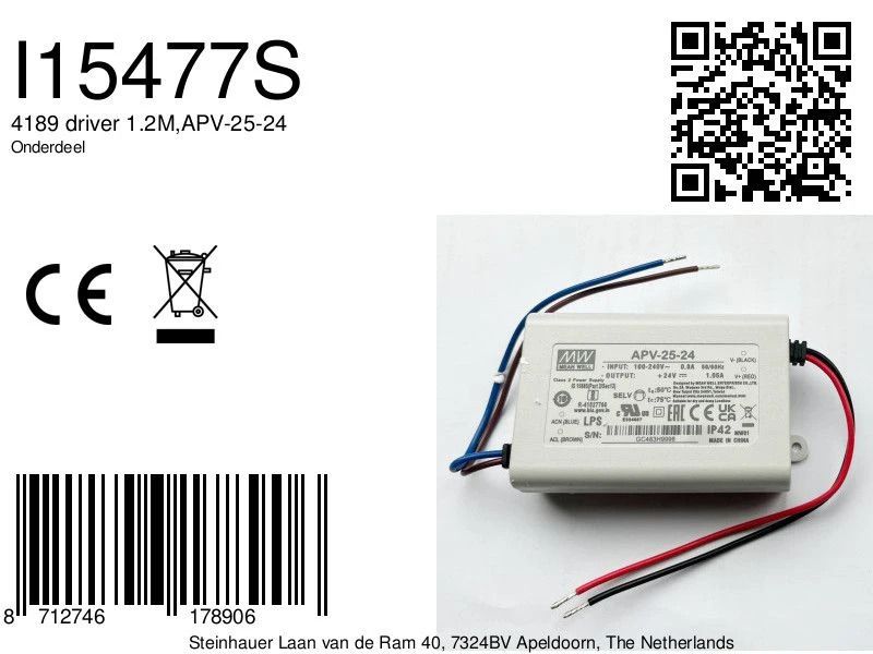 Steinhauer Onderdeel | 4189 Driver 1.2M,Apv-25-24