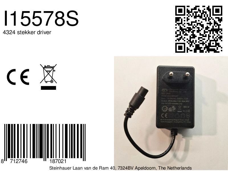 Steinhauer Onderdeel | 4324 Stekker Driver