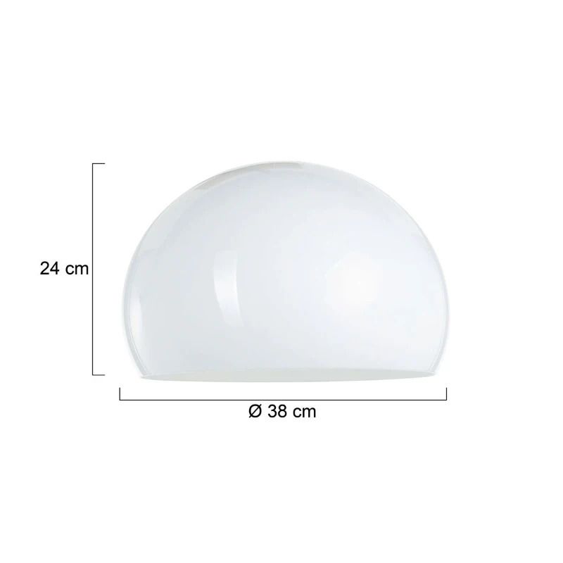 Steinhauer Lampenkap | Wit Kunststof Lampenkap Ø38Cm Met E27 Support