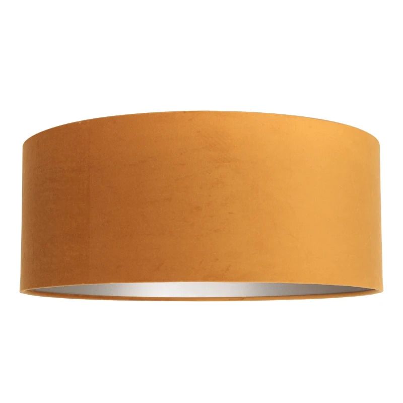 Steinhauer Lampenkap | Goud/Geel Velours Lampenkap ⌀50Cm Met E27 Support