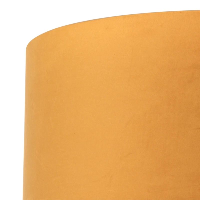 Steinhauer Lampenkap | Goud/Geel Velours Lampenkap ⌀50Cm Met E27 Support