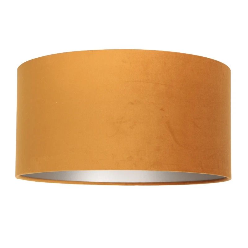 Steinhauer Lampenkap | Goud/Geel Velours Lampenkap ⌀40Cm Met E27 Support