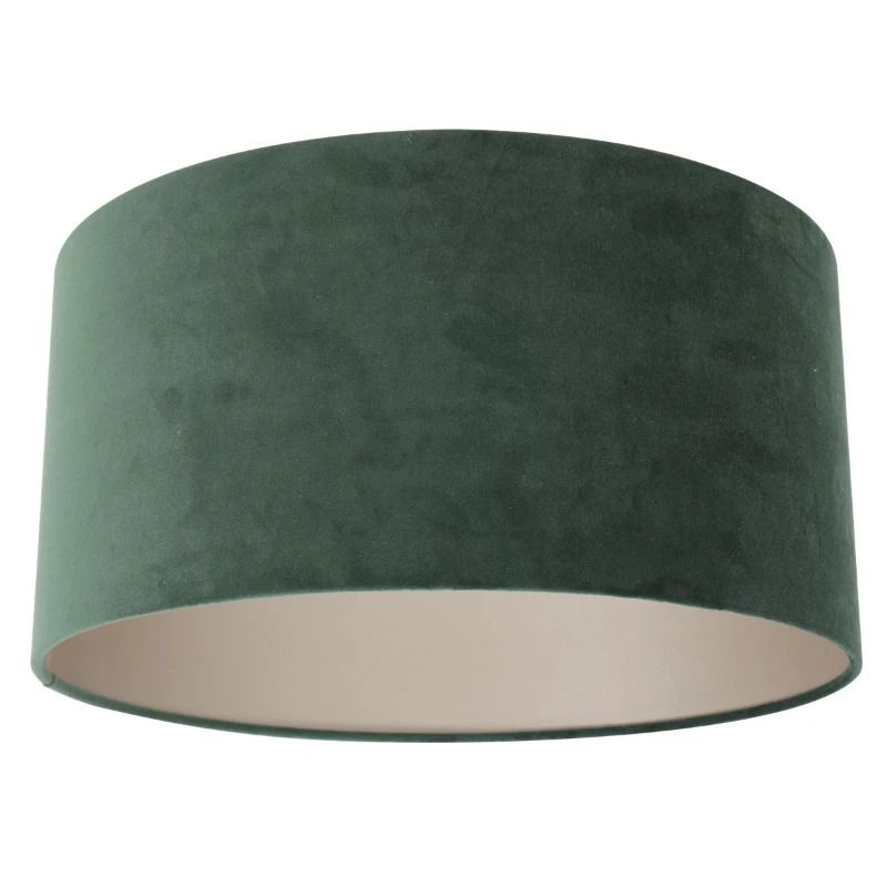 Steinhauer Lampenkap | Groen Velours Lampenkap ⌀40Cm Met E27 Support. Greenwave