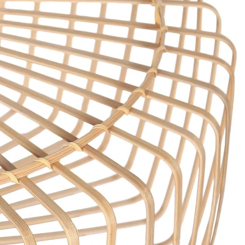 Steinhauer Lampenkap | Naturel Bamboe/Houten Lampenkap Breeza-Beache ⌀60Cm Met E27 Support