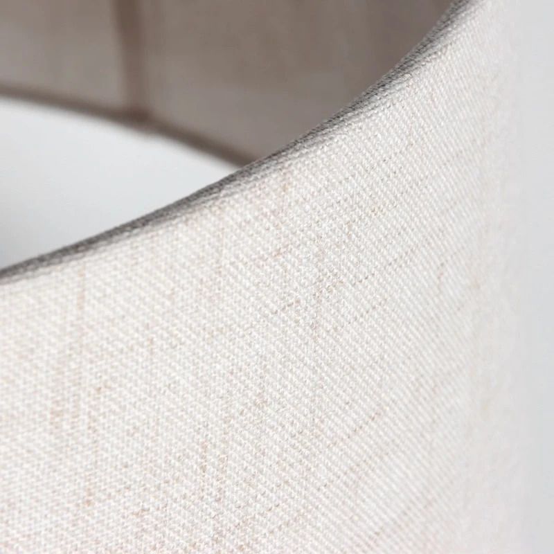 Anne Light Lampenkap | Lampenkap – Crèmekleurig Linnen Met Witte Binnenzijde Ø48 Cm