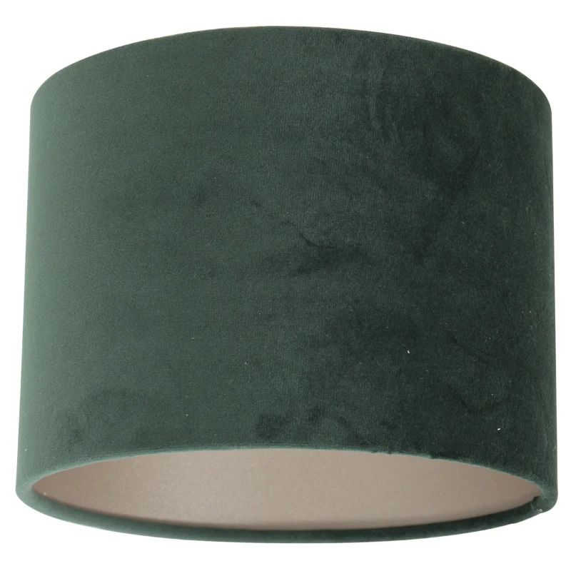 Steinhauer Lampenkap | Groen Velours Lampenkap ⌀20Cm Met E27 Support. Greenwave