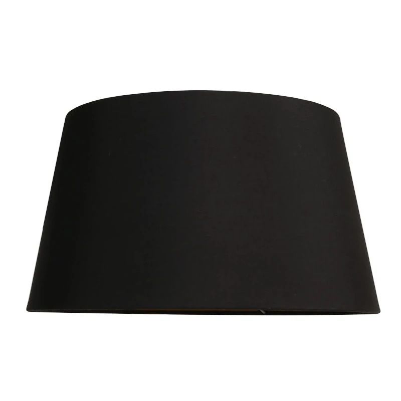 Mexlite Lampenkap | Zwart Linnen Lampenkap ⌀30Cm Met E27 Onder Support