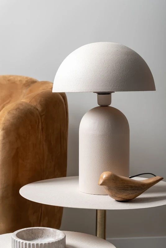Leitmotiv Boaz Large LED Tafellamp | 1x E27 25W | Warm grey