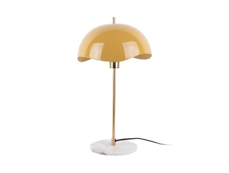 Leitmotiv Waved Dome LED Tafellamp | 1x E27 15W | Honey yellow
