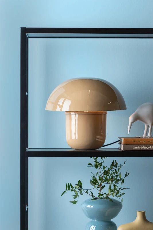 Leitmotiv Fat Mushroom LED Tafellamp | 1x E14 15W | Soft brown