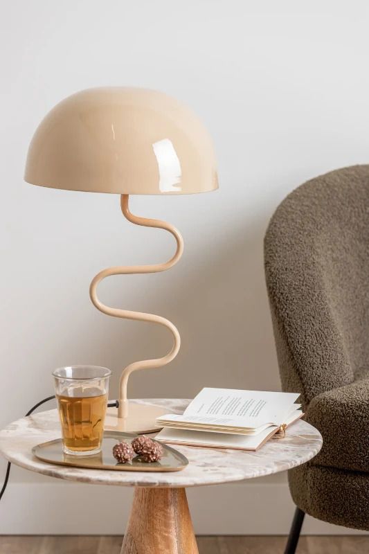 Leitmotiv Twist LED Tafellamp | 1x E27 15W | Soft brown