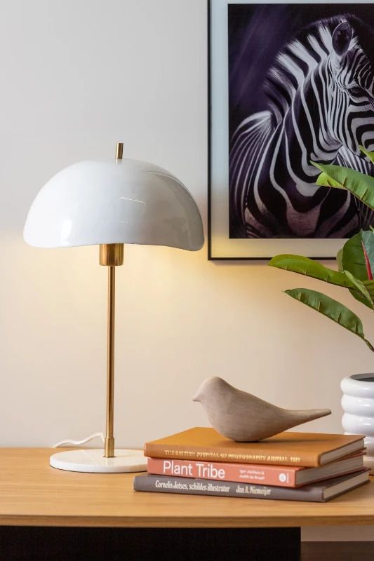Leitmotiv Waved Dome LED Tafellamp | 1x E27 15W | White
