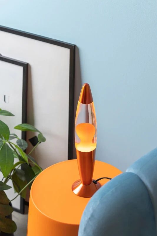 Leitmotiv Funky Rocket Lava Tafellamp | 1x E14 R39 20W | Orange