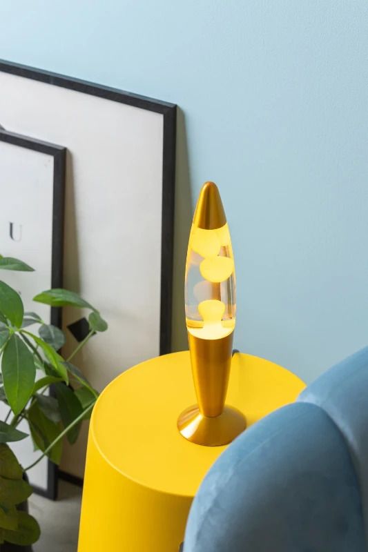 Leitmotiv Funky Rocket Lava Tafellamp | 1x E14 R39 20W | Yellow