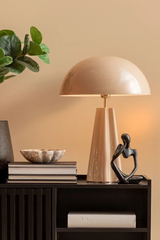 Leitmotiv Amplio XL LED Tafellamp | 1x E27 15W | Soft brown