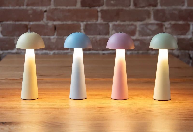 Leitmotiv Mini LED Dome Tafellamp | 1.5W | Oplaadbaar | Soft Pink
