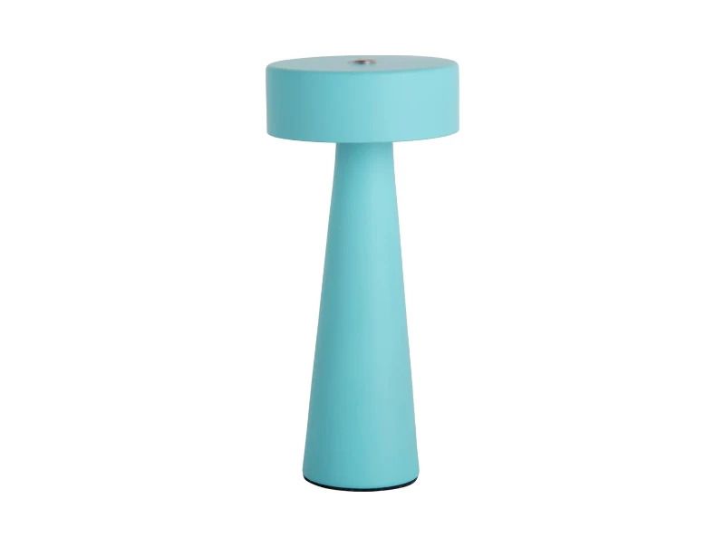 Leitmotiv Mini LED Ring Tafellamp | 1.5W | Oplaadbaar | Turquoise Blue