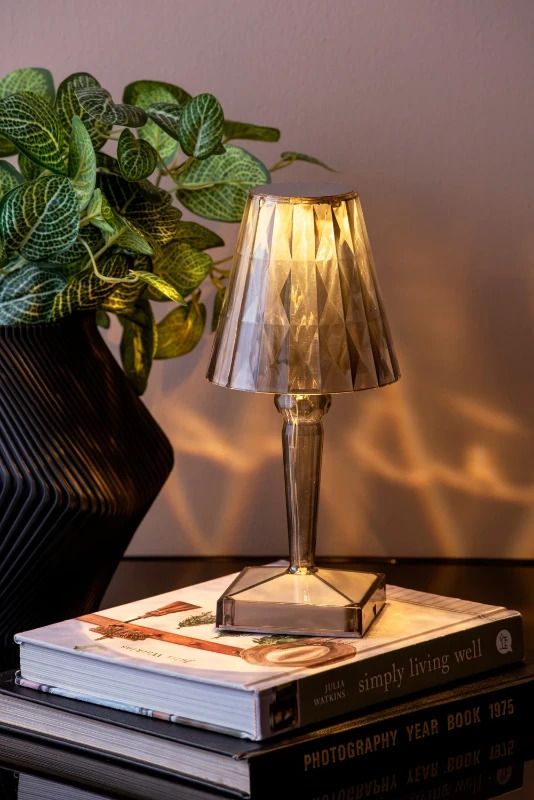 Leitmotiv Gem LED Tafellamp | USB Oplaadbaar | Dark Grey