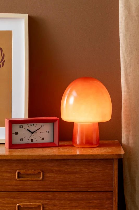 Leitmotiv Gozar LED Tafellamp | 1x E14 25W | Red ochre