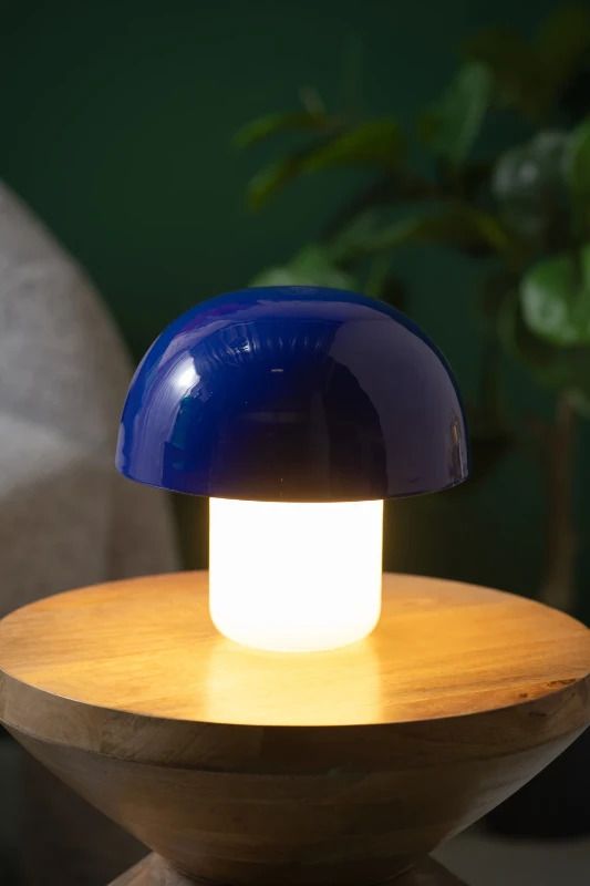 Leitmotiv Nuevo Mini Mushroom LED Tafellamp | 1x G9 15W | Cobalt blue