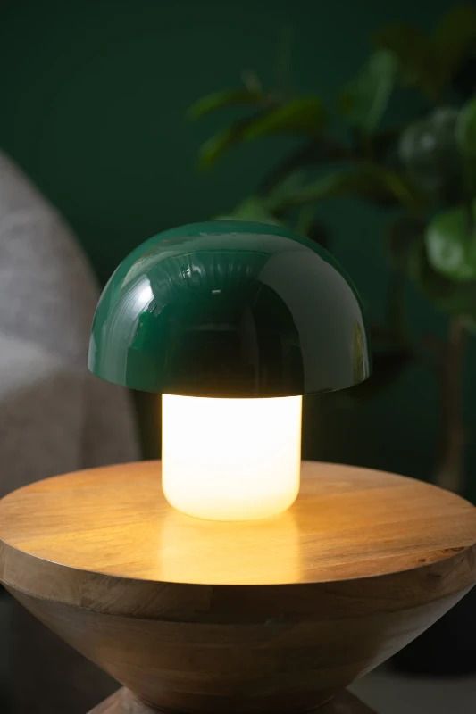 Leitmotiv Nuevo Mini Mushroom LED Tafellamp | 1x G9 15W | Retro green