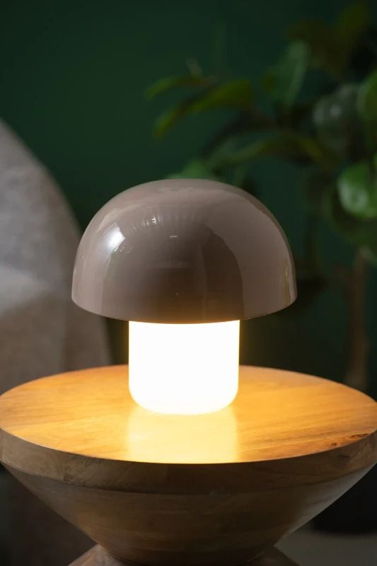 Leitmotiv Nuevo Mini Mushroom LED Tafellamp | 1x G9 15W | Clay grey