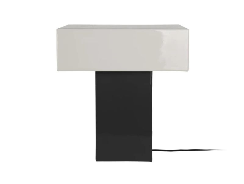 Leitmotiv Grato Recto LED Tafellamp | 1x E14 15W | Black w. warm grey