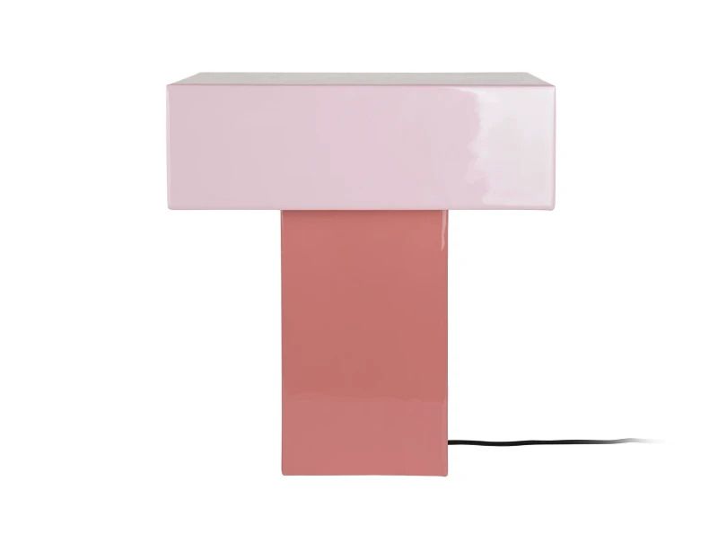 Leitmotiv Grato Recto LED Tafellamp | 1x E14 15W | Rose tan & soft pink