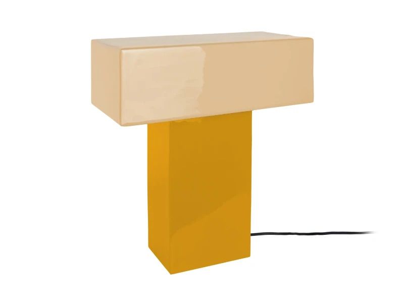 Leitmotiv Grato Recto LED Tafellamp | 1x E14 15W | Ochre yellow & soft yellow