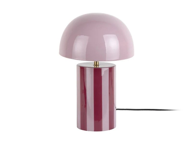 Leitmotiv Rayado LED Tafellamp | 1x E14 15W | Dark mauve & soft lavender