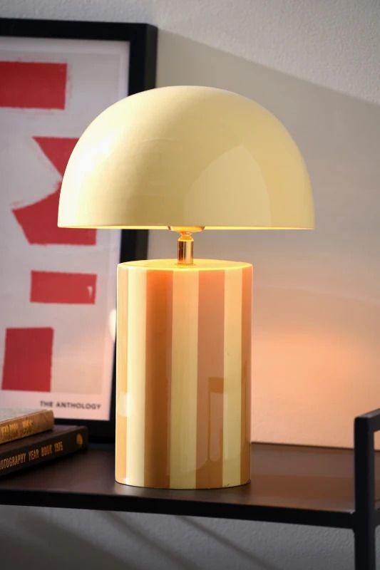 Leitmotiv Rayado LED Tafellamp | 1x E14 15W | Ochre yellow & soft yellow