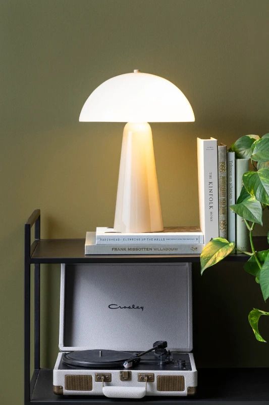 Leitmotiv Vidrio Centro LED Tafellamp | 1x E27 15W | Warm grey