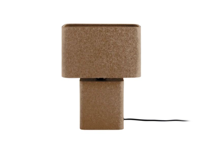 Leitmotiv Boaz Recto LED Tafellamp | 1x E27 25W | Mocha brown