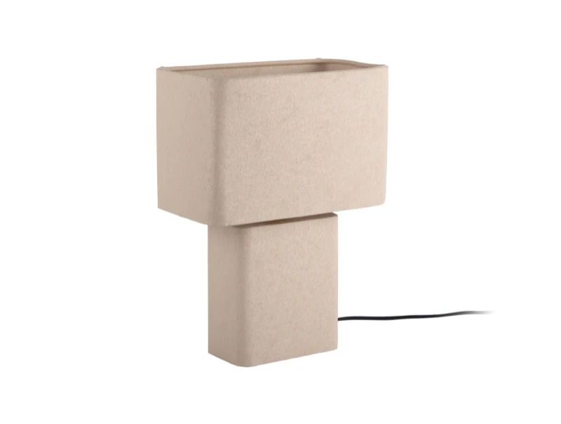 Leitmotiv Boaz Recto LED Tafellamp | 1x E27 25W | Warm grey