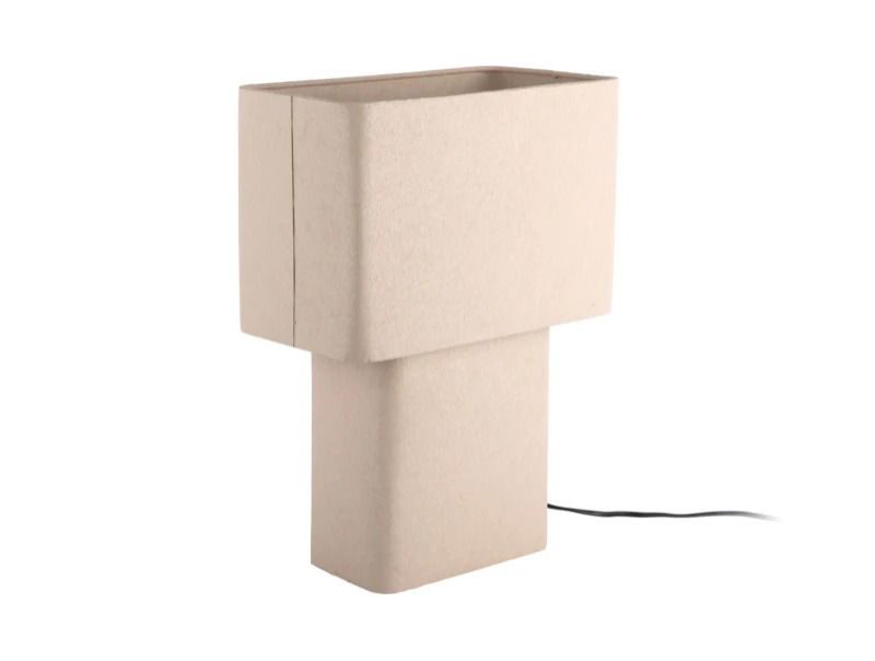 Leitmotiv Boaz Recto Large LED Tafellamp | 1x E27 25W | Warm grey