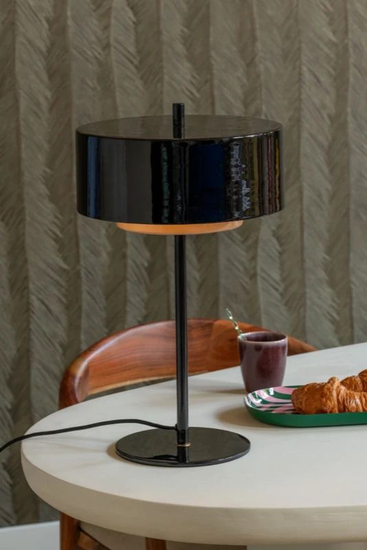 Leitmotiv Grato Anillo LED Tafellamp | 1x E14 15W | Black w. warm grey