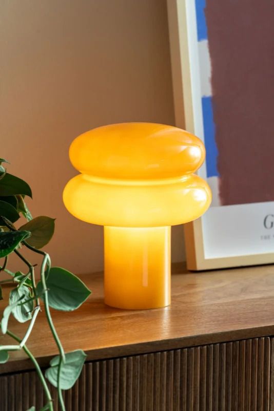 Leitmotiv Incesante Double Ring LED Tafellamp | 1x E14 25W | Ochre yellow