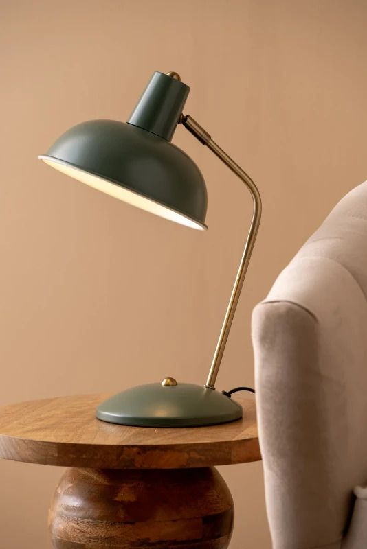 Leitmotiv Hood LED Tafellamp | 1x E14 40W | Jungle green