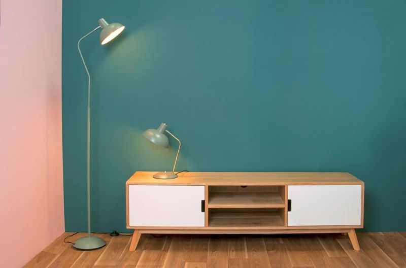 Leitmotiv Hood LED Tafellamp | 1x E14 40W | Jungle green
