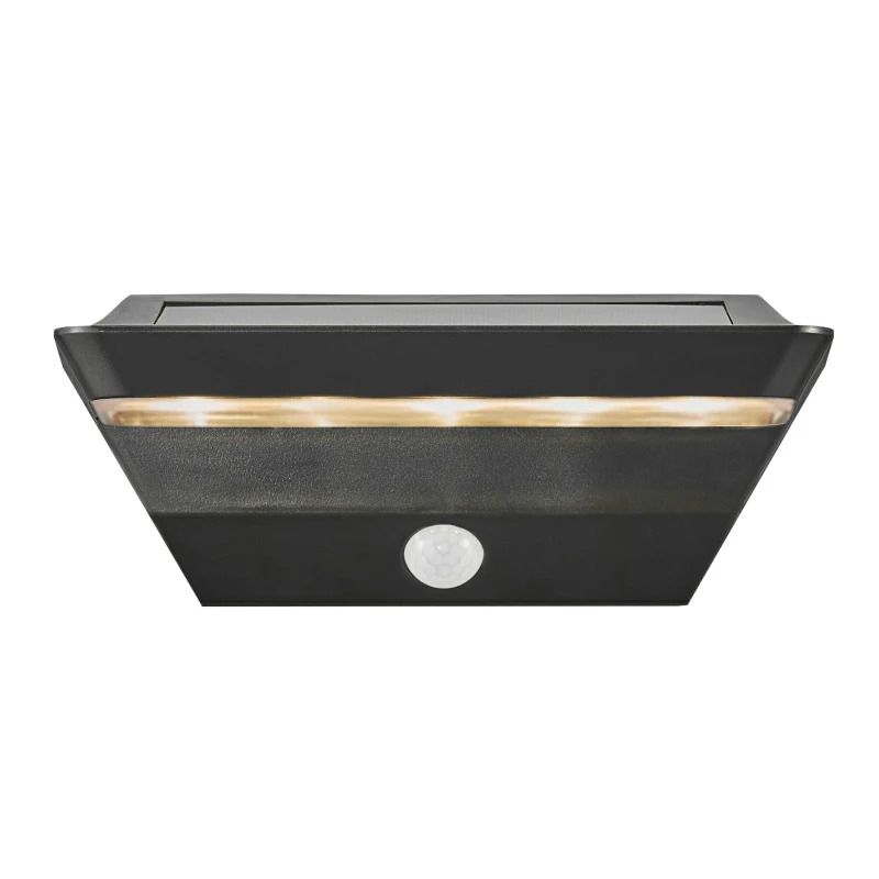 Nordlux Agena LED Wandlamp | 5W 3000K 400lm 830 | ip44 | Bewegingssensor | Zwart