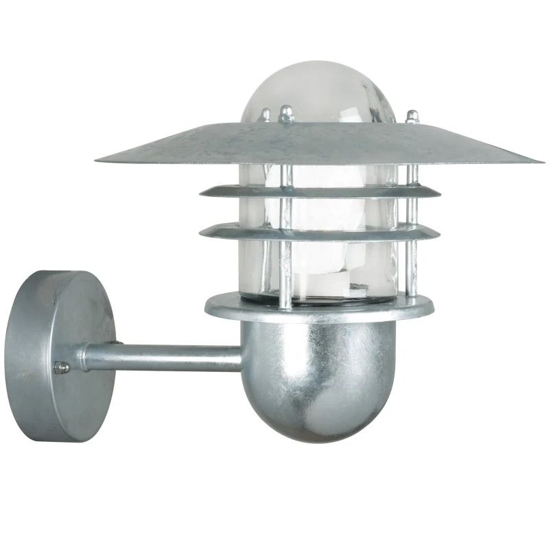Nordlux Agger LED Wandlamp | 1x E27 Max 60W | ip44 | Dimbaar | Zilver