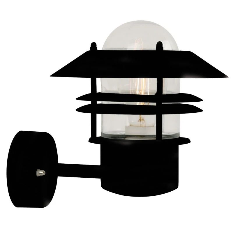 Nordlux Blokhus LED Wandlamp | 1x E27 Max 60W | ip44 | Dimbaar | Zwart
