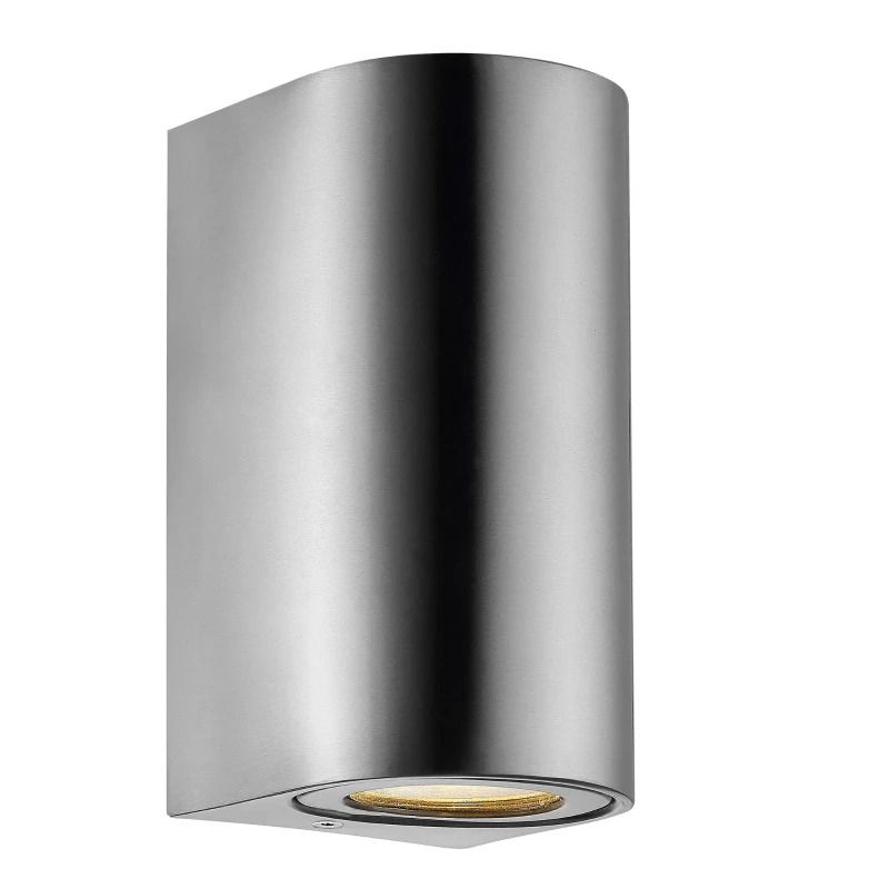 Nordlux Canto LED Wandlamp | 2x GU10 Max 28W | ip44 | Dimbaar | Zilver