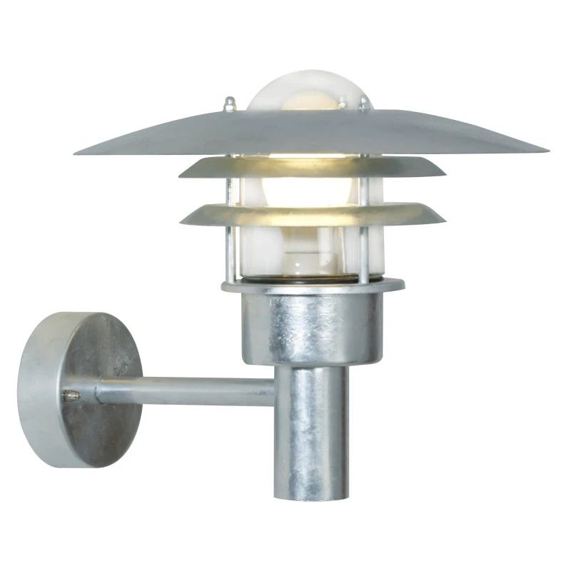 Nordlux Lønstrup LED Wandlamp | 1x E27 Max 60W | ip44 | Dimbaar | Zilver