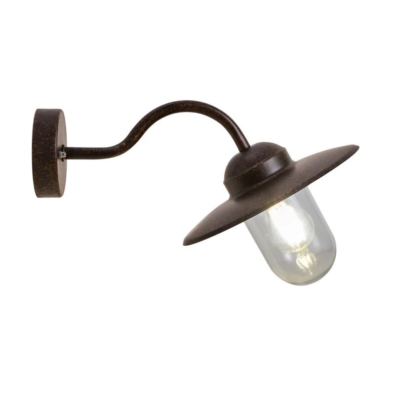 Nordlux Luxembourg LED Wandlamp | 1x E27 Max 60W | ip44 | Dimbaar | Bruin