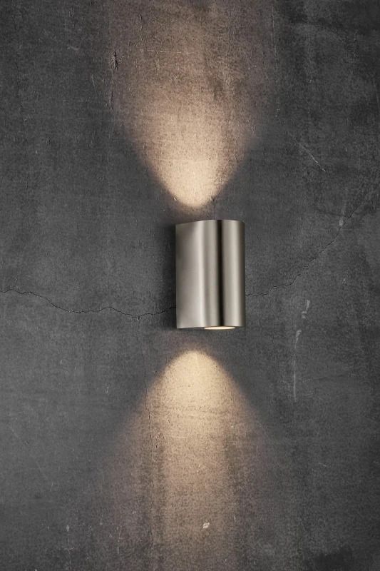 Nordlux Canto LED Wandlamp | 2x GU10 Max 28W | ip44 | Dimbaar | Zilver