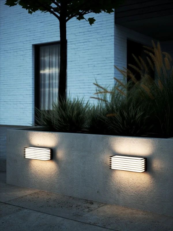 Nordlux Fluctus LED Wandlamp | 2x E27 Max 15W | ip44 | Dimbaar | Zwart